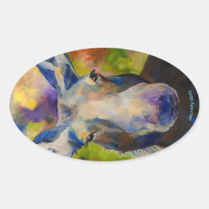 Adesivo Oval Moosey Moose