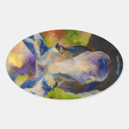 Adesivo Oval Moosey Moose