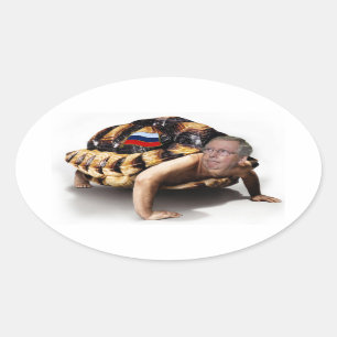 Adesivo Oval Moscou Mitch Man-Turtle