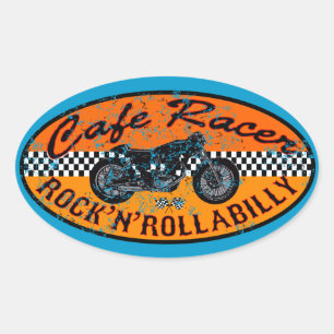 Adesivo Oval Moto racer