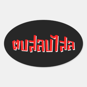 Adesivo Oval Muay Thai Dop Salop Salai vos Bobo