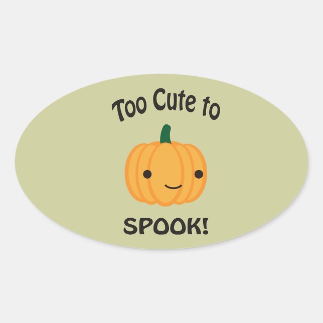 Adesivo Oval Muito Bonita Para Falar! Pequeno Pumpkin (Frente)