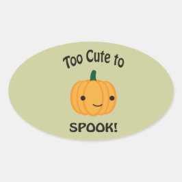 Adesivo Oval Muito Bonita Para Falar! Pequeno Pumpkin