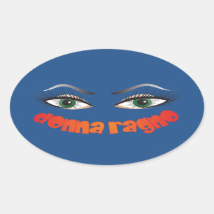 Adesivo Oval Mulher, de aranha, Spiderwoman/donna ragno