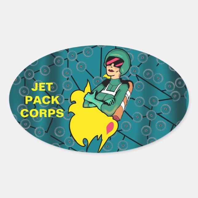 ADESIVO OVAL MULHER DE ROCHET (Frente)