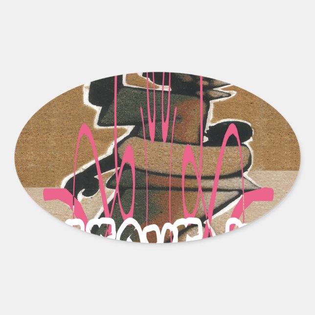 Adesivo Oval Mulheres e crianças A vida não é justa; acostume-s (Frente)