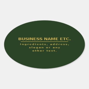 Adesivo Oval Multipropósito Verde Dourado e Escuro