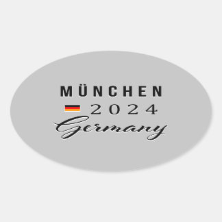 Adesivo Oval München - Munique Alemanha Sticker