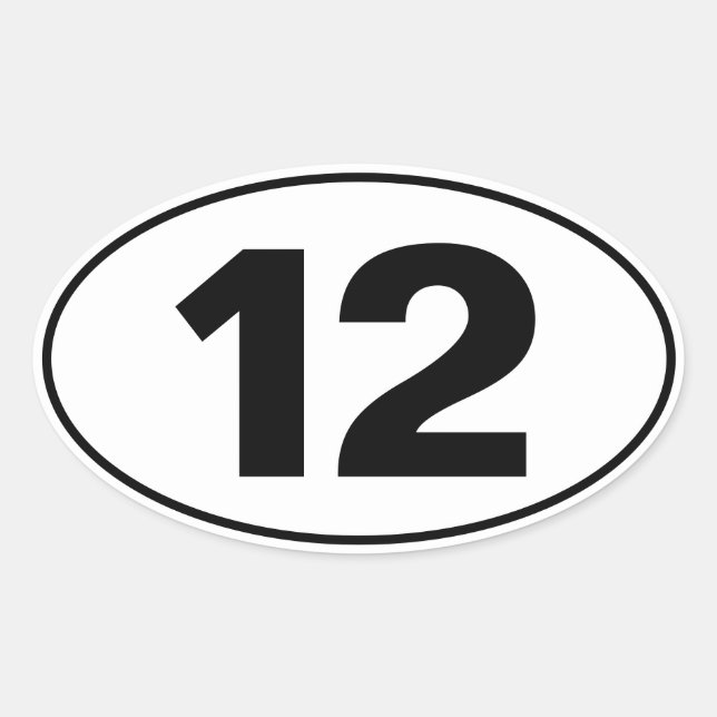 ADESIVO OVAL N.C. 12 (Frente)