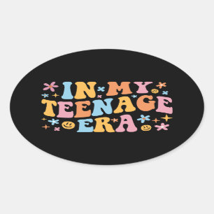 Adesivo Oval Na Minha Época De Adolescência Eu