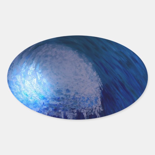 Adesivo Oval Na pintura da coalhada (Frente)