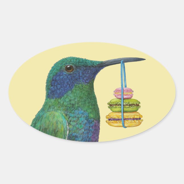 Adesivo Oval Nada desse xarope vermelho para mim. (Frente)