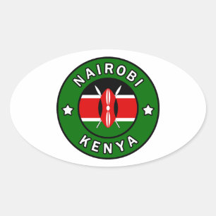 Adesivo Oval Nairobi Kenya
