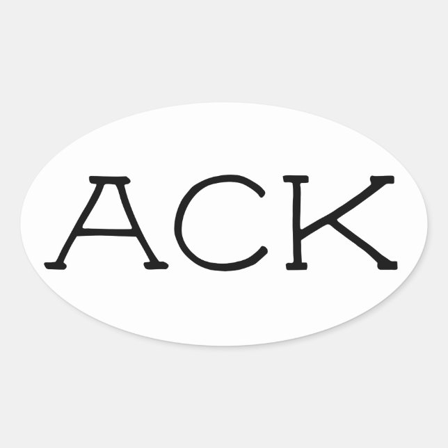 Adesivo Oval Nantucket Sticker 2 (Frente)