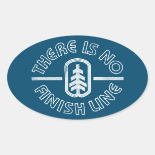 Adesivo Oval Não Há Linha De Conclusão