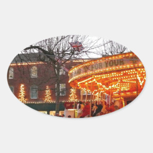 Adesivo Oval Natal em York
