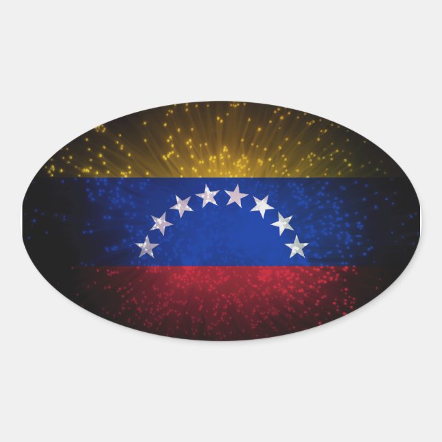 Adesivo Oval Navio de Sinalizador da Venezuela (Frente)
