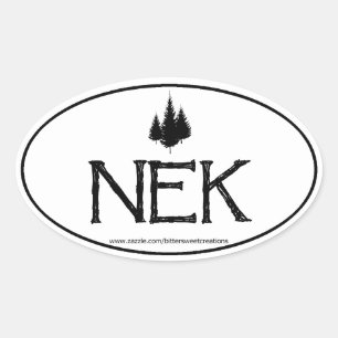 Adesivo Oval Nek Northeast Kingdom Oval Sticker