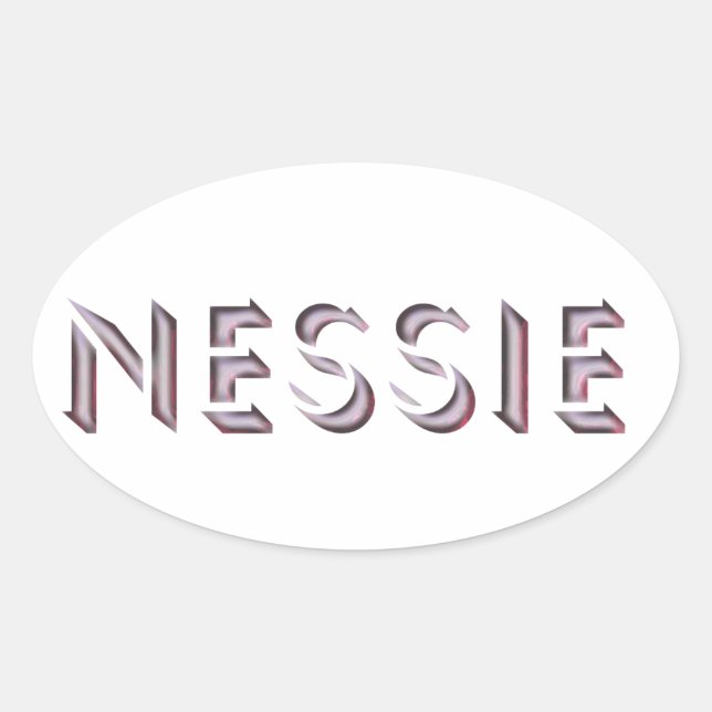 Adesivo Oval Nessie Sticker (Frente)