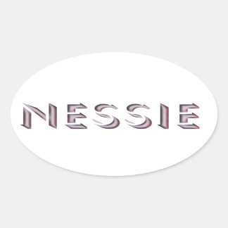 Adesivo Oval Nessie Sticker
