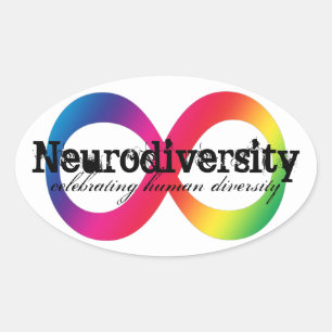 Adesivo Oval Neurodiversity