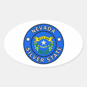 Adesivo Oval Nevada
