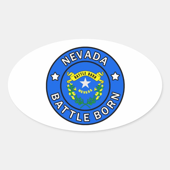 Adesivo Oval Nevada (Frente)