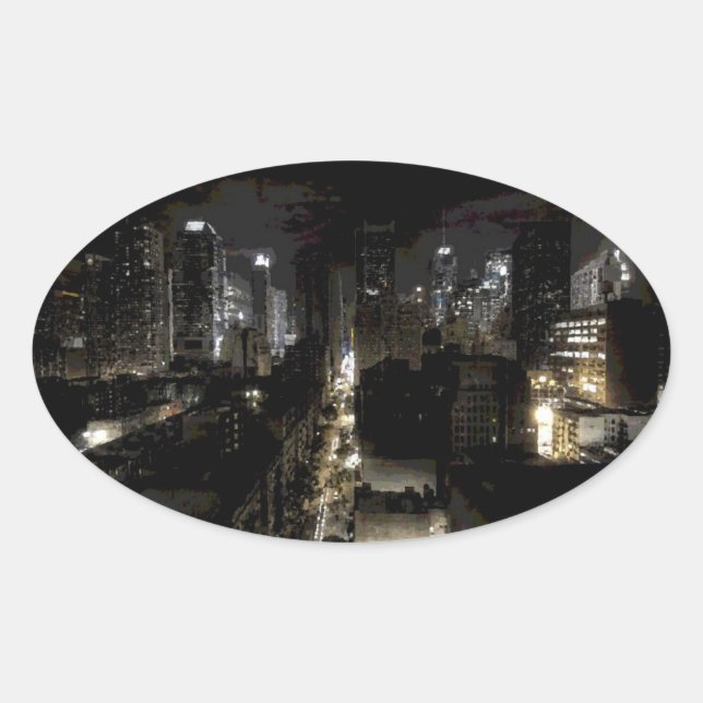 Adesivo Oval New York Oval Sticker (Frente)