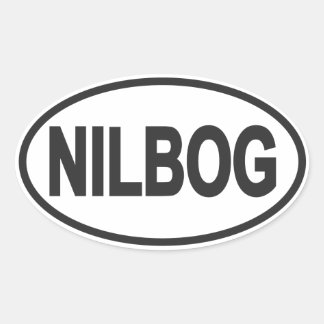 Adesivo Oval NILBOG euro oval Sticker