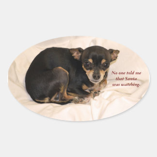 Adesivo Oval Ninguém me disse que Papais noeis estavam assistin