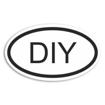 Adesivo Oval no Estilo Europeu DIY