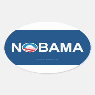 ADESIVO OVAL NOBAMA