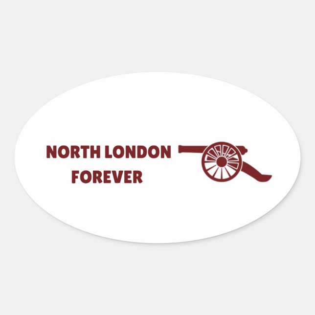 Adesivo Oval North London Forever (Frente)