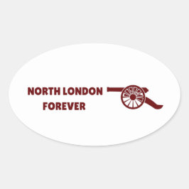 Adesivo Oval North London Forever