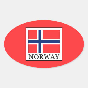 Adesivo Oval Noruega