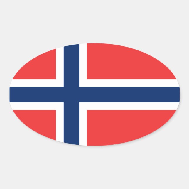 ADESIVO OVAL NORUEGA (Frente)