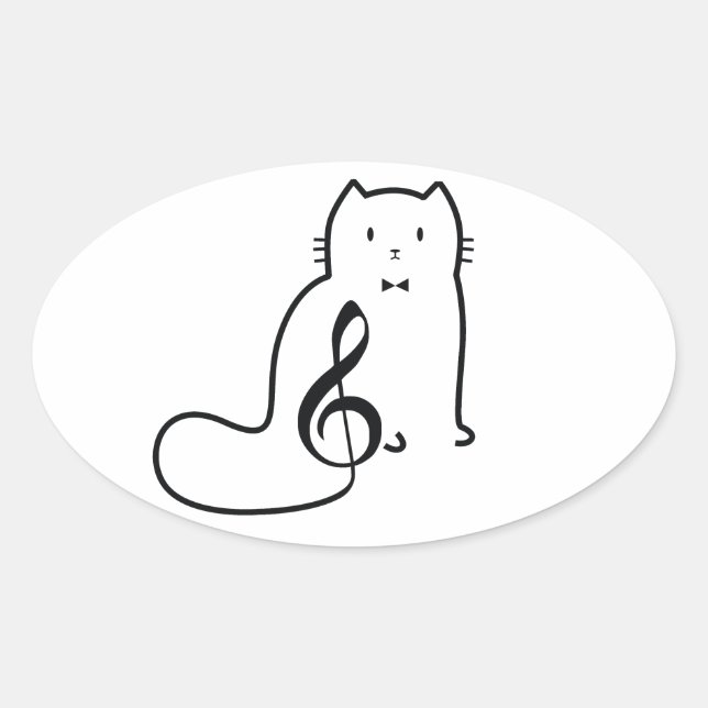 ADESIVO OVAL NOTA CAT E MÚSICA (Frente)
