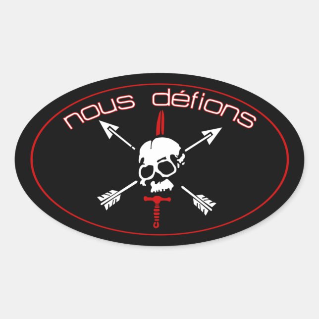 Adesivo Oval Nous Defions (Frente)