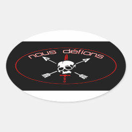 Adesivo Oval Nous Defions