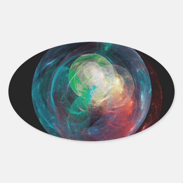 Adesivo Oval Novo Planeta (Frente)