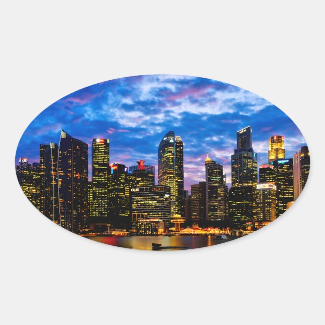 Adesivo Oval núcleo do centro (Frente)