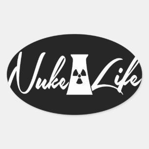 Adesivo Oval Nuke-Life