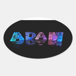 Adesivo Oval O Adam conhecido nas luzes