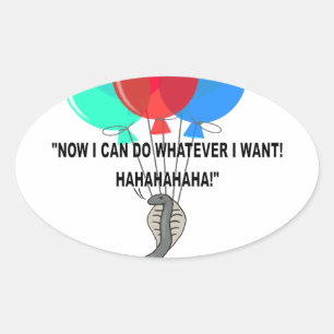 Adesivo Oval O Cobra Voador