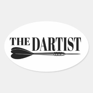 Adesivo Oval O Dartista Dart Artist Do Dartboard