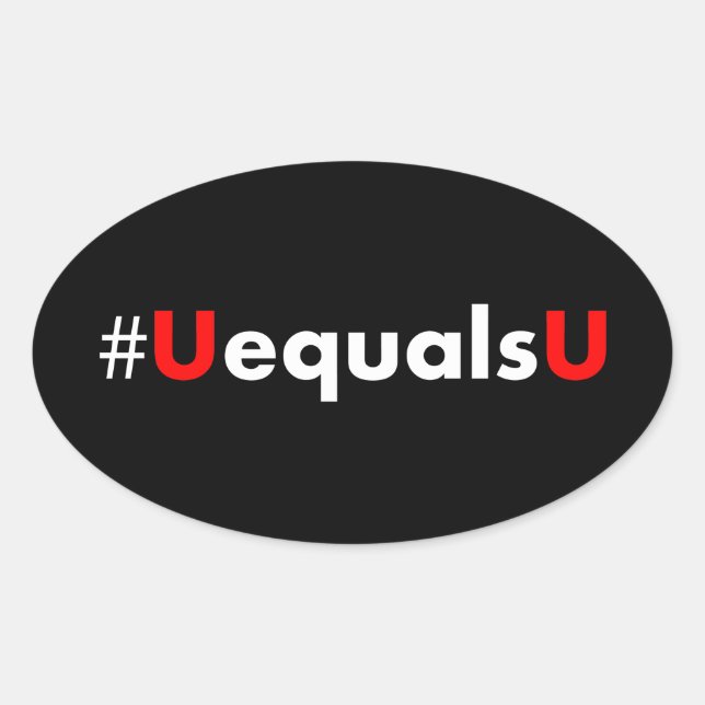 Adesivo Oval O HIV não detectável é imtransmissível - Mínimo (Frente)