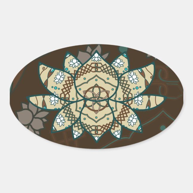 Adesivo Oval O Lotus Sticker (Frente)
