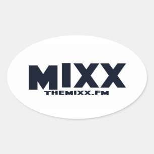 Adesivo Oval O MIXX marcado