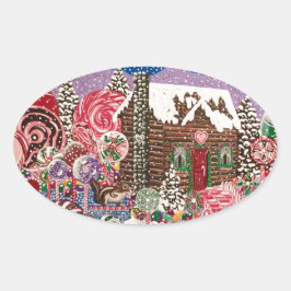 Adesivo Oval O Mundo das Minerações de Elizabeth