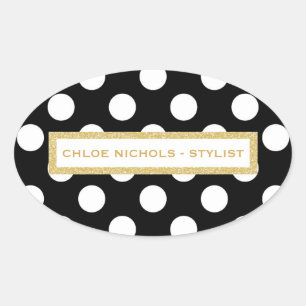 ADESIVO OVAL O NEGÓCIO STICKER/SEAL DE CHLOE